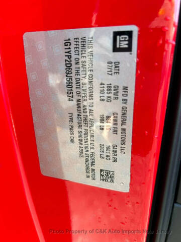 2018 Chevrolet Corvette Z06