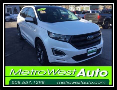 2017 Ford Edge for sale at Metro West Auto in Bellingham MA