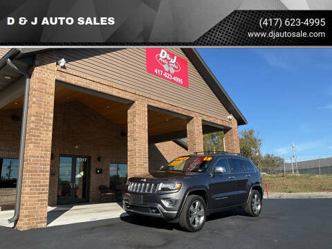 2015 Jeep Grand Cherokee for sale at D & J AUTO SALES in Joplin MO