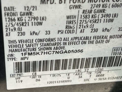 2022 Ford Explorer Platinum