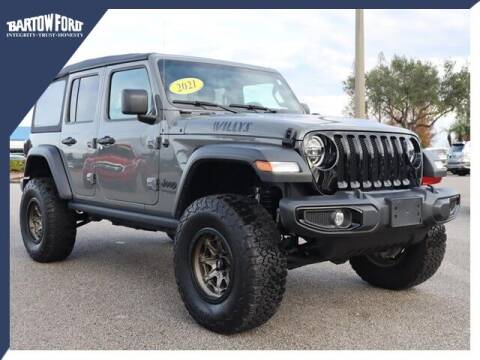 2021 Jeep Wrangler Unlimited for sale at BARTOW FORD CO. in Bartow FL