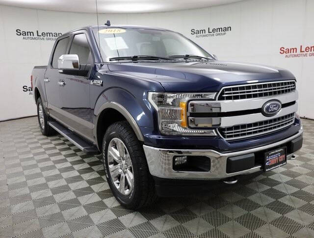 Used 2018 Ford F-150 Lariat with VIN 1FTEW1EG8JKD01332 for sale in Bloomington, IL