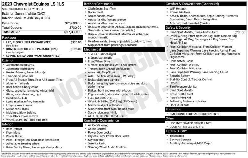 2023 Chevrolet Equinox LS