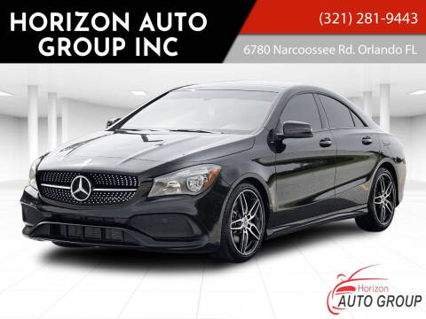 2018 Mercedes-Benz CLA for sale at HORIZON AUTO GROUP INC in Orlando FL
