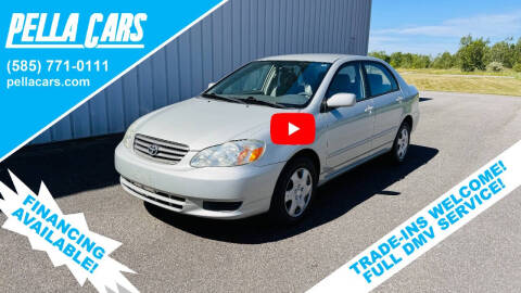 2003 Toyota Corolla for sale at Pella Cars LLC in Brockport NY