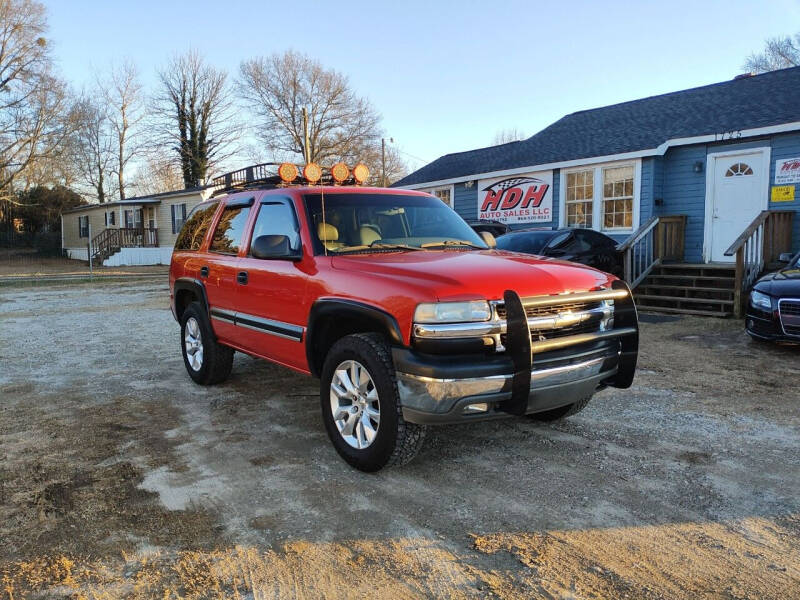 2001 Chevrolet Tahoe for sale at HDH Auto Sales LLC in Greer SC