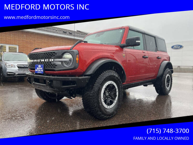 2023 Ford Bronco for sale at MEDFORD MOTORS INC in Medford WI