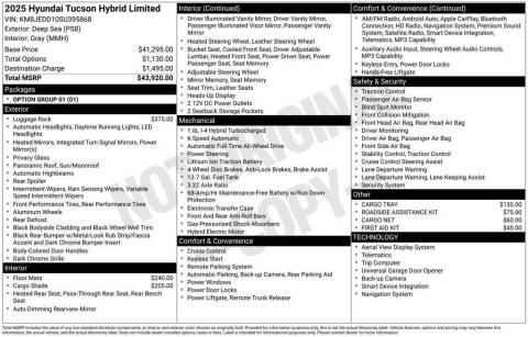 2025 Hyundai Tucson Hybrid Limited