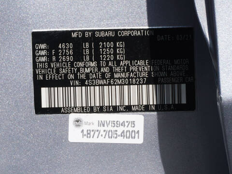 2021 Subaru Legacy Premium