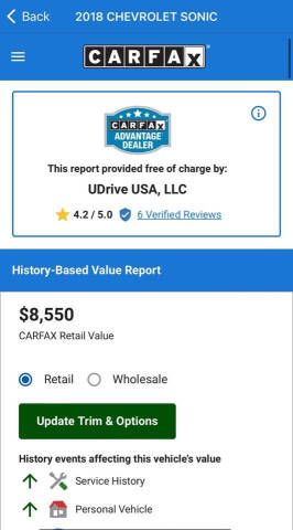 2018 Chevrolet Sonic LT Auto