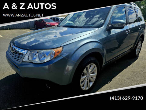 2011 Subaru Forester for sale at A & Z AUTOS in Westfield MA