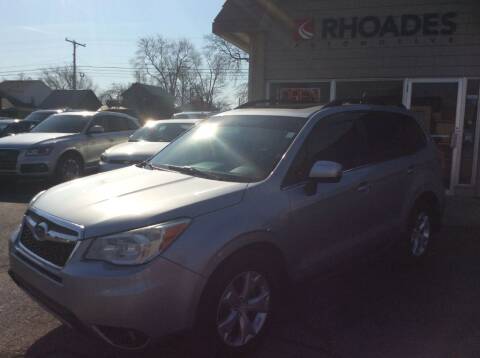 2015 Subaru Forester for sale at Rhoades Automotive Inc. in Columbia City IN