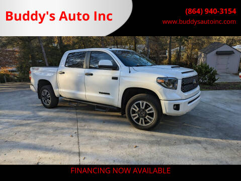 2019 Toyota Tundra for sale at Buddy's Auto Inc in Pendleton SC