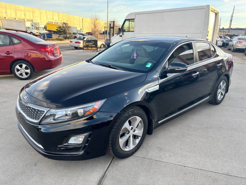 2016 Kia Optima Hybrid for sale at CRESCENT AUTO SALES in Denver CO