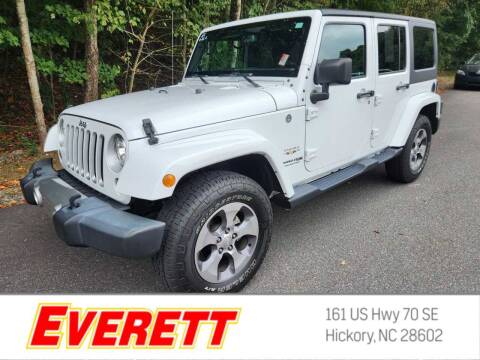 2018 Jeep Wrangler JK Unlimited for sale at Everett Chevrolet Buick GMC in Hickory NC