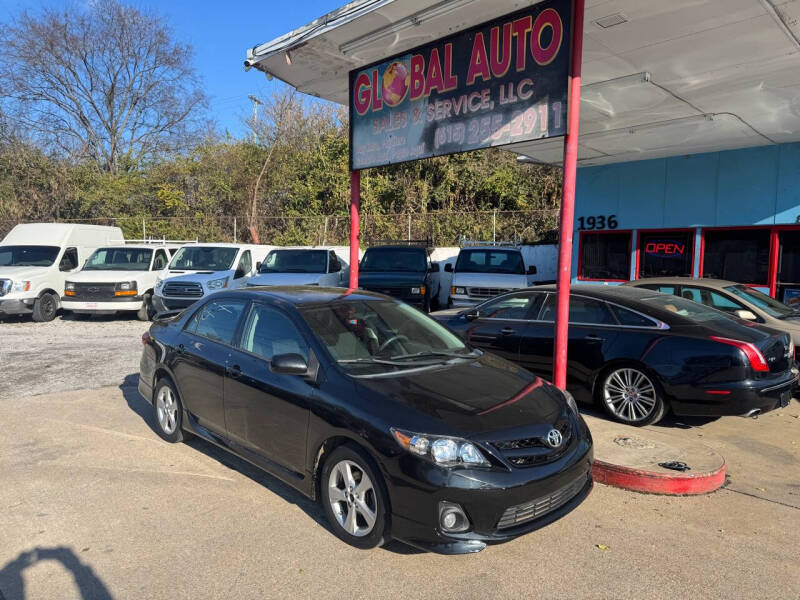 2013 Toyota Corolla for sale at Global Auto Sales and Service in Nashville TN