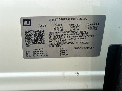 2022 Chevrolet Traverse RS