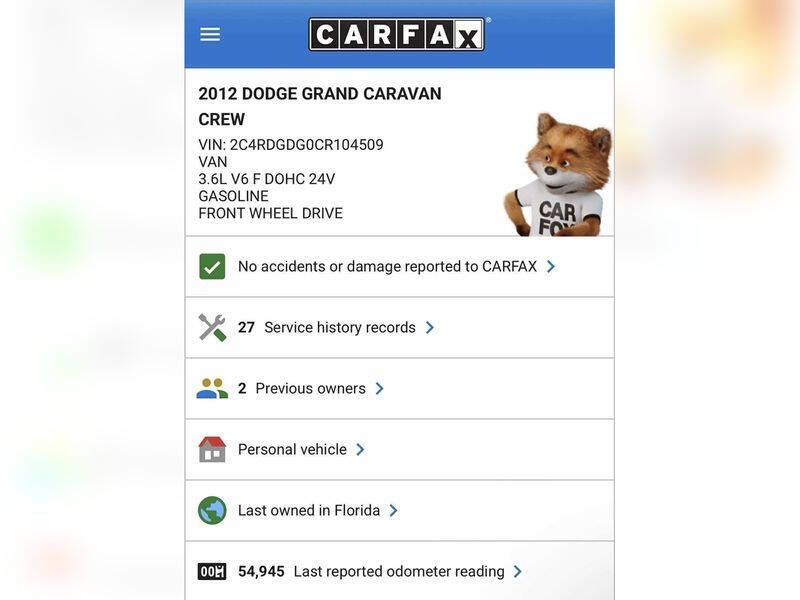 2012 Dodge Grand Caravan Crew