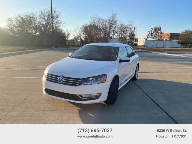 2014 Volkswagen Passat for sale at CAREFULL AUTO CARE in Houston, TX