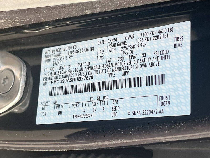 2024 Ford Escape Platinum