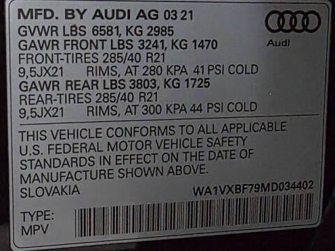 2021 Audi Q7 quattro Prestige 55 TFSI