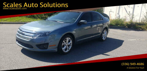 2012 Ford Fusion for sale at Scales Auto Solutions in Madison NC