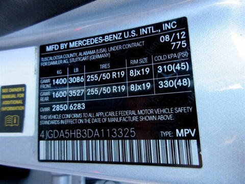 2013 Mercedes-Benz M-Class ML 350 4MATIC