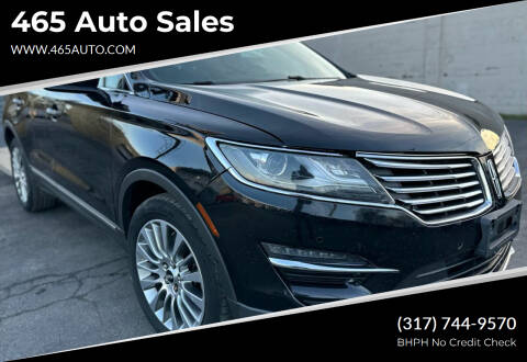2016 Lincoln MKC for sale at 465 Auto Sales in Indianapolis IN