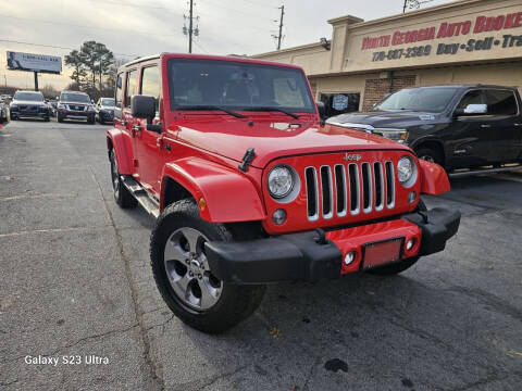 2018 Jeep Wrangler JK Unlimited for sale at North Georgia Auto Brokers in Snellville GA