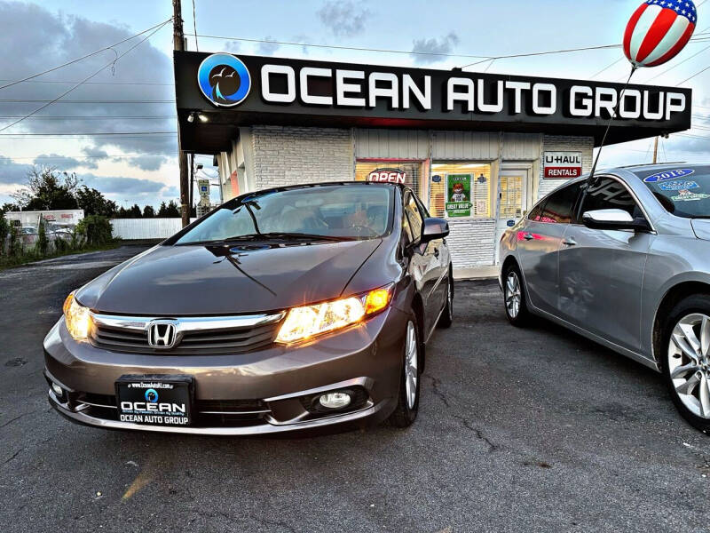 2012 Honda Civic for sale at Ocean Auto Group in Pleasantville NJ