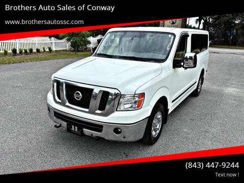 2016 Nissan NV for sale at Brothers Auto Sales of Conway in Conway SC