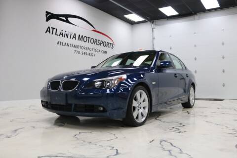 2006 BMW 5 Series for sale at Atlanta Motorsports in Roswell GA
