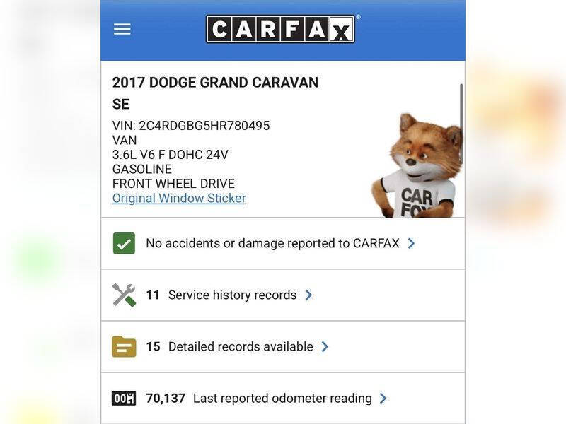 2017 Dodge Grand Caravan SE