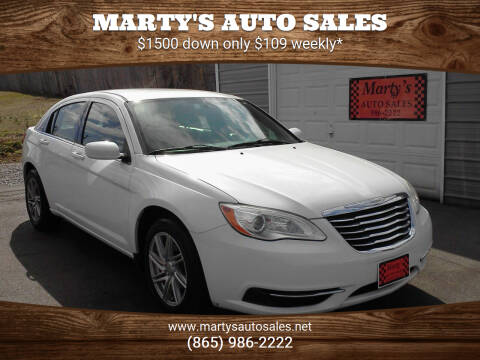 2012 Chrysler 200 for sale at Marty's Auto Sales in Lenoir City TN