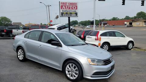 2015 Volkswagen Jetta for sale at FIRST CHOICE AUTO Inc in Middletown OH