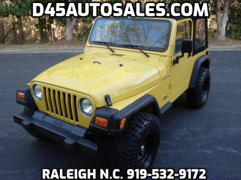 2001 Jeep Wrangler for sale at D45 Auto Brokers in Raleigh NC