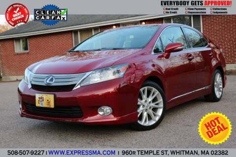 2010 Lexus HS 250h for sale at Auto Sales Express in Whitman MA