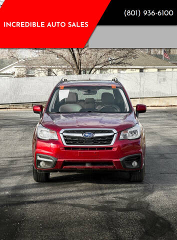 2017 Subaru Forester for sale at INCREDIBLE AUTO SALES in Bountiful UT