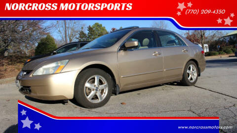 2004 Honda Accord for sale at NORCROSS MOTORSPORTS in Norcross GA