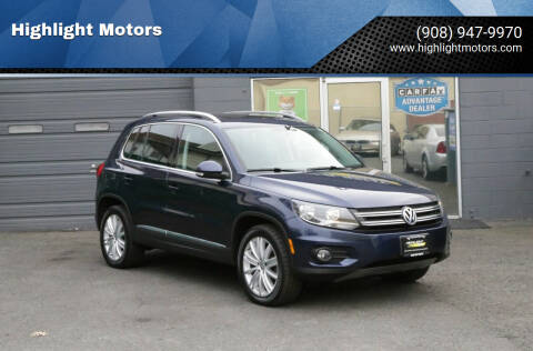 2012 Volkswagen Tiguan for sale at Highlight Motors in Linden NJ