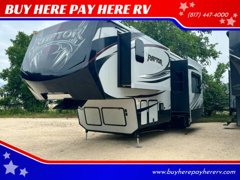 2015 Keystone Raptor 332 for sale at BUY HERE PAY HERE RV in Burleson TX