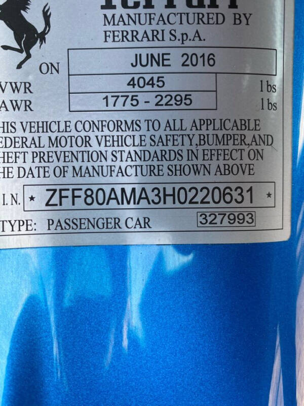 2017 Ferrari 488 Spider