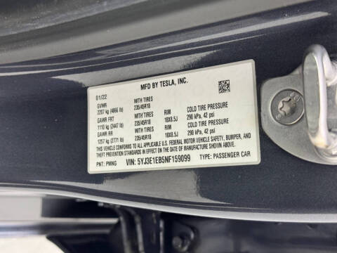 2022 Tesla Model 3 Long Range