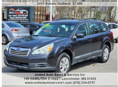 2010 Subaru Outback for sale at United Auto Sales & Service Inc in Leominster MA