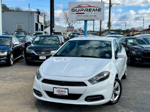 2015 Dodge Dart for sale at Supreme Auto Sales in Chesapeake VA