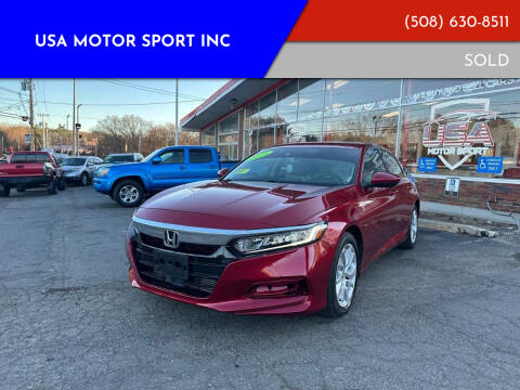 2019 Honda Accord for sale at USA Motor Sport inc in Marlborough MA