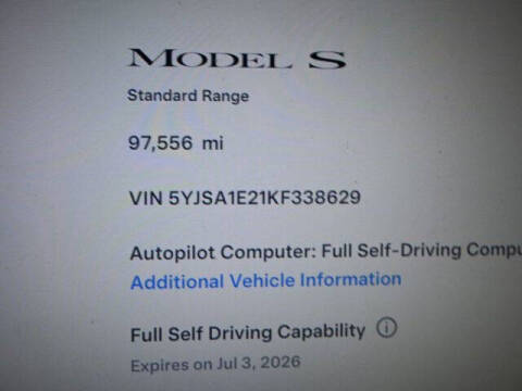 2019 Tesla Model S Standard Range