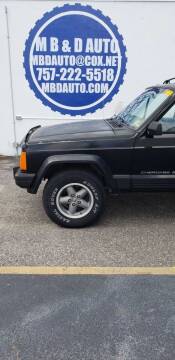 1996 Jeep Cherokee for sale at M B & D AUTO in Virginia Beach VA