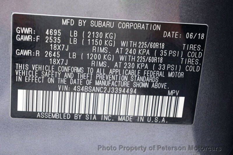 2018 Subaru Outback 2.5i Limited