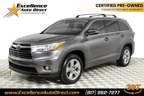 2015 Toyota Highlander for sale at Excellence Auto Direct in Euless TX